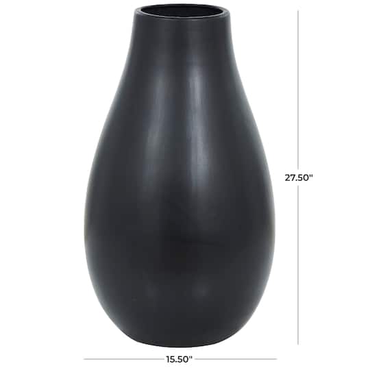 27.5" Ceramic Minimalistic Floor Vase